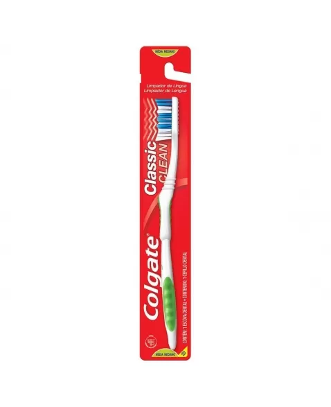 ESCOVA DENTAL COLGATE CLASSIC LONGA MÉDIA