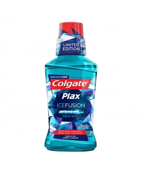 ENXAGUANTE BUCAL COLGATE PLAX ICE FUSION COLD MINT 250 ML