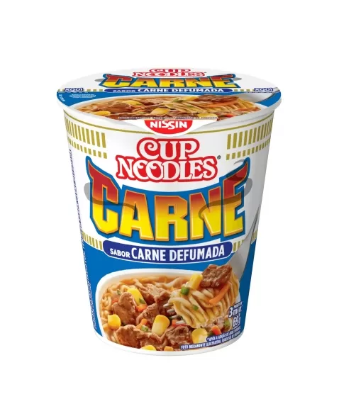 NISSIN CUP NOODLES CARNE DEFUMADA 69G