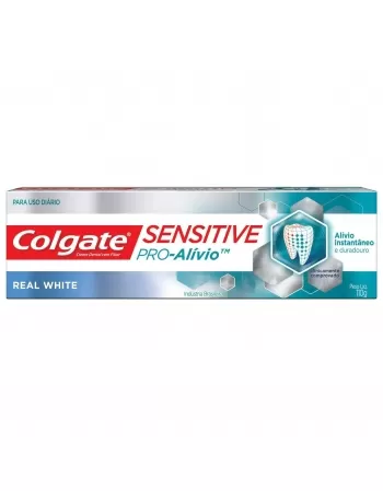 CREME DENTAL COLGATE SENSITIVE PRÓ ALÍVIO REAL WHITE 110G