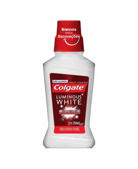 ENXAGUANTE BUCAL COLGATE LUMINOUS WHITE 250ML