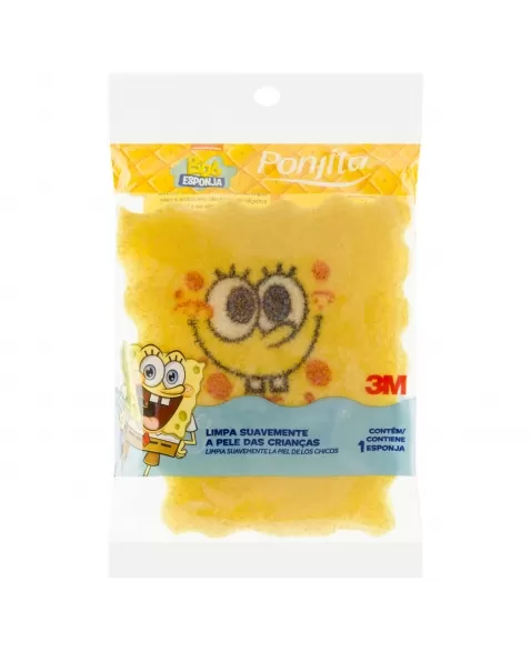 ESPONJA DE BANHO INFANTIL PONJITA BOB ESPONJA