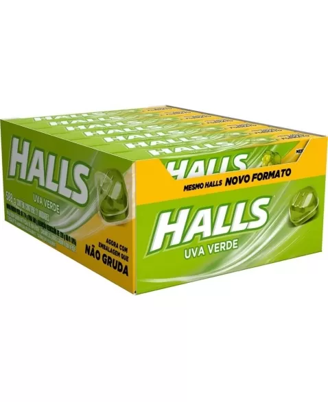 HALLS UVA VERDE 21 UNIDADES DE 28G