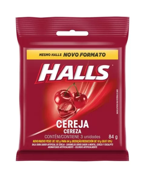 HALLS BAG CEREJA 84G