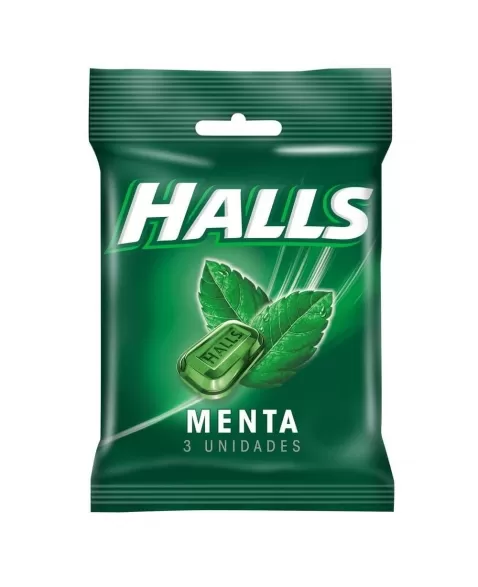 HALLS BAG MENTA 84G