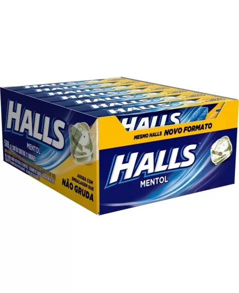 HALLS MENTOL 21 UNIDADES DE 28G