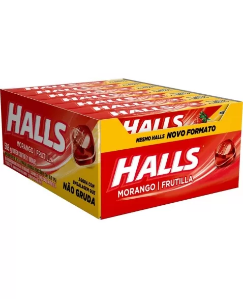 HALLS MORANGO 21 UNIDADES DE 28G