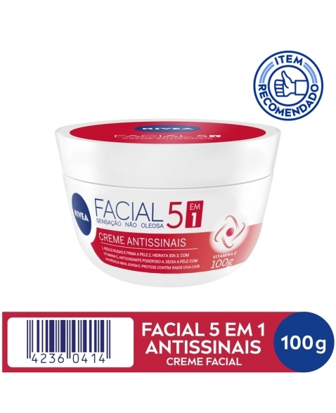 CREME FACIAL ANTISSINAIS 100G