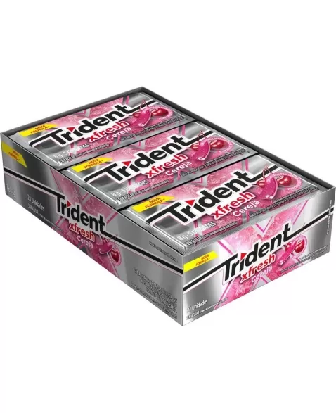 TRIDENT CHERRY FRESH 21 UNIDADES DE 8G