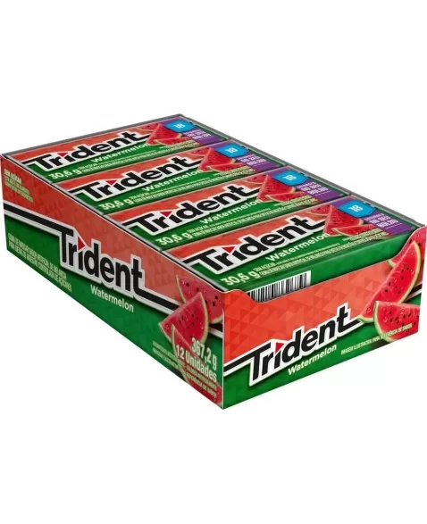 TRIDENT WATERMELON 12 UNIDADES DE 30,6G