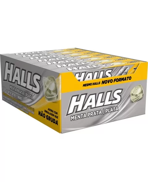 HALLS MENTA PRATA 21 UNIDADES DE 28G