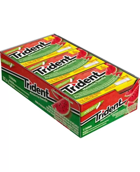 TRIDENT MELANCIA 12 UNIDADES DE 25,2G