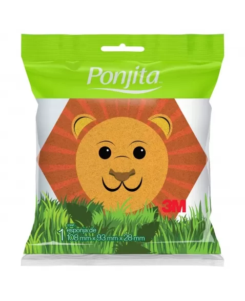 ESPONJA DE BANHO INFANTIL PONJITA ANIMAIS