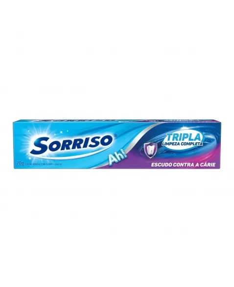 CREME DENTAL SORRISO TRIPLA LIMPEZA COMPLETA 70G