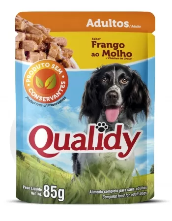 SACHÊ QUALIDY CÃES ADULTOS MOLHO COM FRANGO 40G