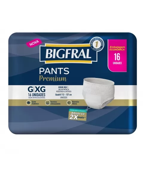 BIGFRAL ROUPA ÍNTIMA G/XG 16 UNIDADES