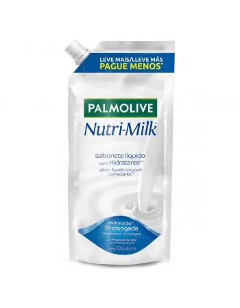 SABONETE LÍQUIDO PALMOLIVE NUTRI-MILK NUTRE & HIDRATA 500ML REFIL