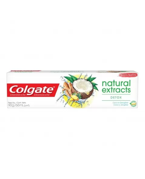 CREME DENTAL COLGATE NATURAL EXTRACTS DETOX 90G