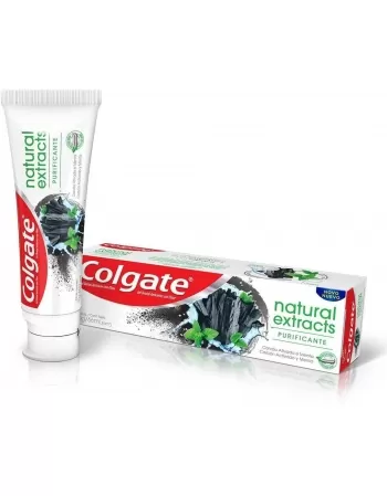 CREME DENTAL COM CARVÃO ATIVADO E MENTA COLGATE NATURAL EXTRACTS PURIFICANTE 90G