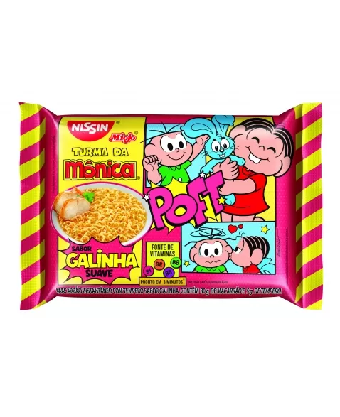 NISSIN LÁMEN SUAVE SABOR GALINHA 85G