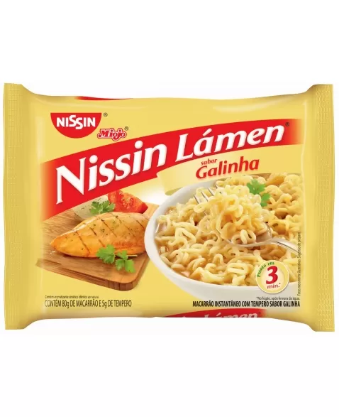 NISSIN LÁMEN SABOR GALINHA 85G