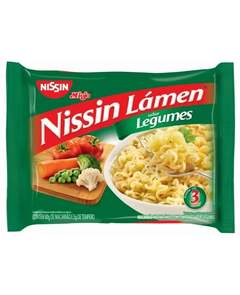 NISSIN LÁMEN SABOR LEGUMES 85G