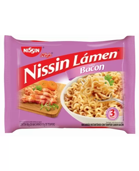 NISSIN LÁMEN SABOR BACON 85G