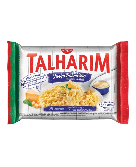 NISSIN TALHARIM QUEIJO PARMESÃO E CREME DE LEITE 99G