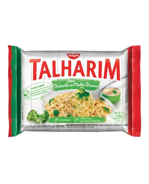 NISSIN TALHARIM BRÓCOLIS AO MOLHO BRANCO 99G