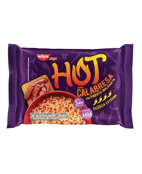 NISSIN LÁMEN HOT CALABRESA 85G