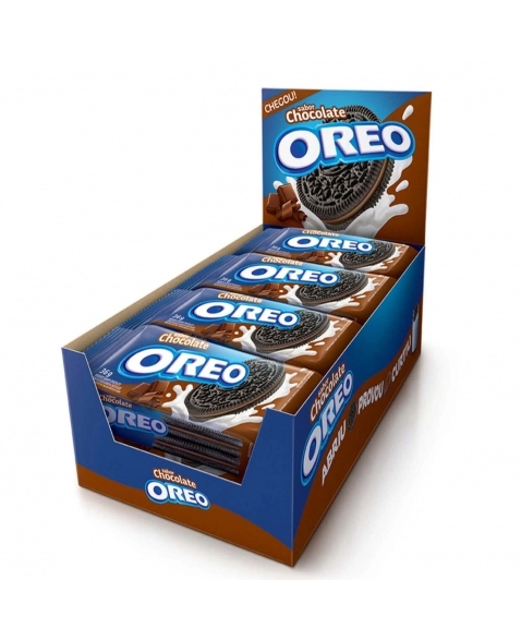 BISCOITO OREO CHOCOLATE 8 UNIDADES DE 36G