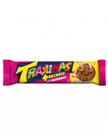 BISCOITO TRAKINAS MAIS MORANGO 126G