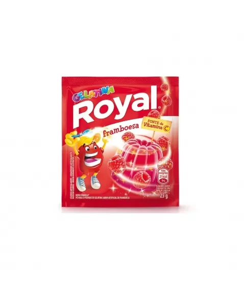 GELATINA ROYAL FRAMBOESA 15 UNIDADES DE 25G