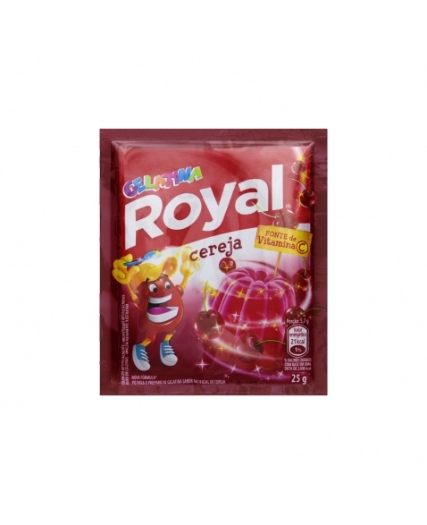 GELATINA ROYAL CEREJA 15 UNIDADES DE 25G