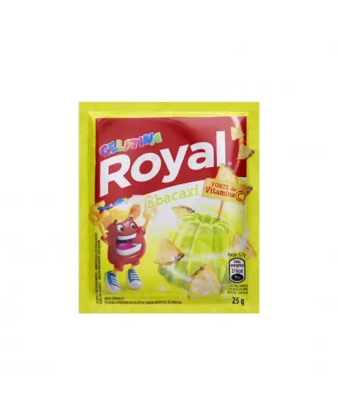 GELATINA ROYAL ABACAXI 15 UNIDADES DE 25G