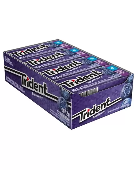 TRIDENT BLUEBERRY 12 UNIDADES DE 30,6G