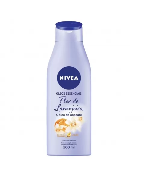 BODY HIDRATANTE NIVEA ÓLEOS ESSENCIAIS - FLOR DE LARANJEIRA E ÓLEO ABACATE 200ML