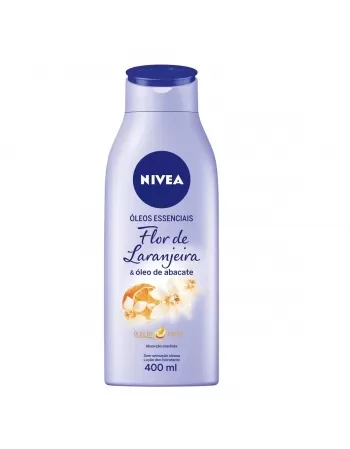 BODY HIDRATANTE NIVEA ÓLEOS ESSENCIAIS - FLOR DE LARANJEIRA E ÓLEO ABACATE 400ML