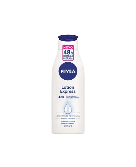 NIVEA Loção Hidratante Lotion Express 48h Hidratação Profunda 200ml