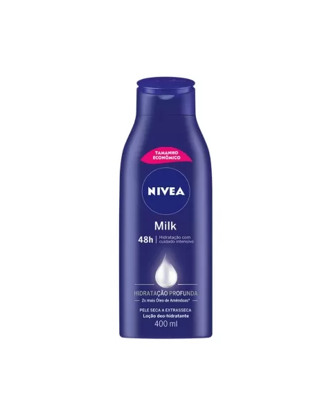 NIVEA Loção Hidratante Milk Pele seca a extrasseca 400ml