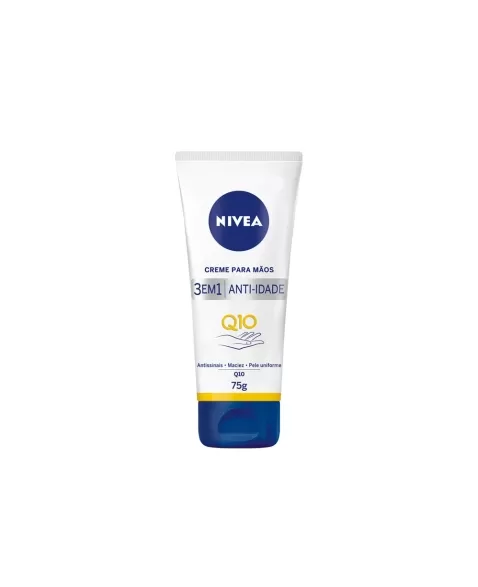 NIVEA HAND CREME PARA AS MÃOS 3 EM 1 - ANTI-IDADE - Q10 75G