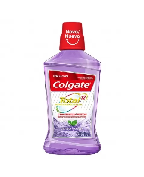 ENXAGUANTE BUCAL COLGATE TOTAL 12 ANTI TARTAR 500ML