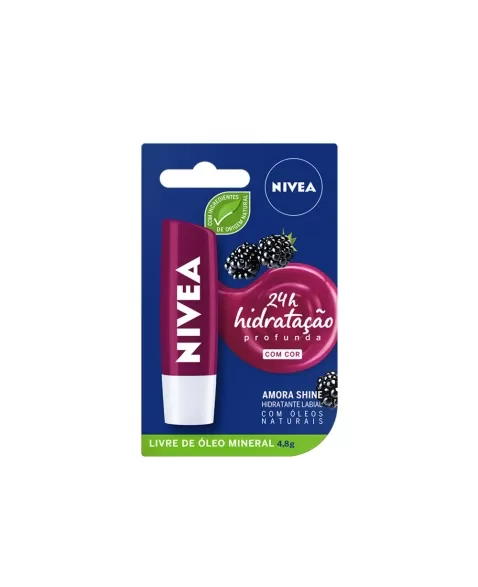 LIP CARE NIVEA AMORA SHINE PROTETOR LABIAL 4,8G