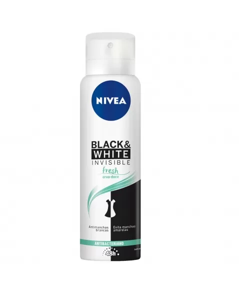 DESODORANTE AEROSOL NIVEA INVISIBLE FOR BLACK & WHITE FRESH 150ML