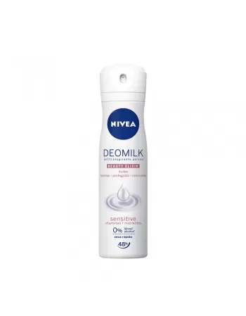 DESODORANTE AEROSOL NIVEA DEOMILK SENSITIVE 150ML