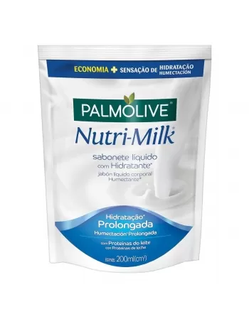 SABONETE LÍQUIDO PALMOLIVE NUTRI-MILK HIDRATANTE 200ML REFIL