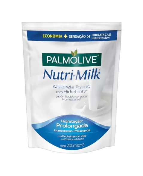 SABONETE LÍQUIDO PALMOLIVE NUTRI-MILK HIDRATANTE 200ML REFIL