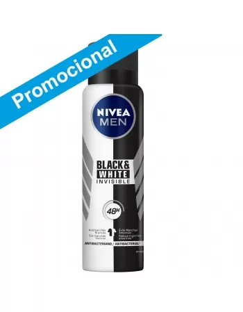 DESODORANTE AEROSOL NIVEA MEN BLACK&WHITE POWER LEVE 200 PAGUE 150ML