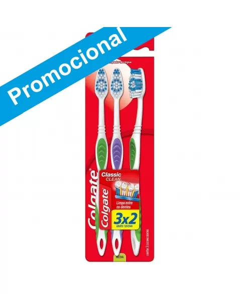 ESCOVA DENTAL COLGATE CLASSIC CLEAN LEVE 3 PAGUE 2