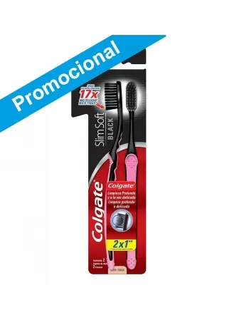 ESCOVA DENTAL COLGATE SLIM SOFT BLACK LEVE 2 PAGUE 1